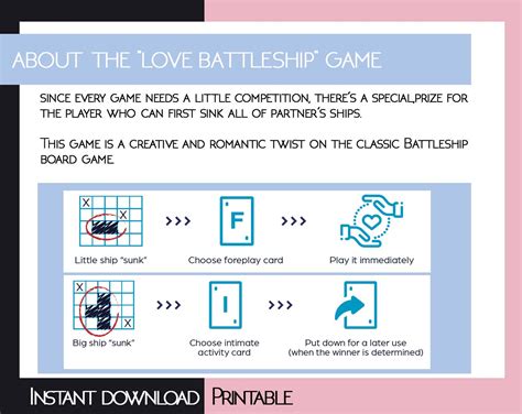 Printable Love Battleship Game Pdf