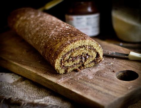 Roasted Hazelnut Nutella Roulade Cake By Adventures In Cooking No