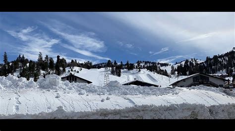 How much SNOW remains in Big Bear after Blizzard 2023? Roads into town