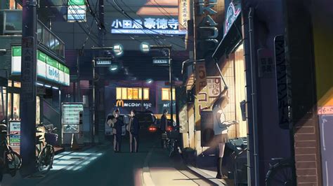 Anime City Background Hd