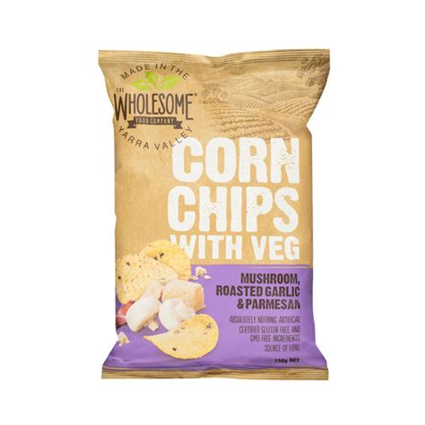 Wholesome Corn Chips W Veg Mushroom Garlic And Parmesan The Market Grocer