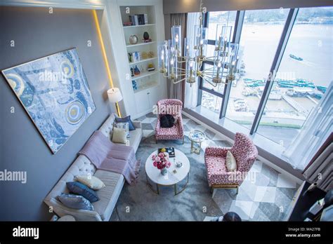 Stylish Sitting Room Stock Photo Alamy