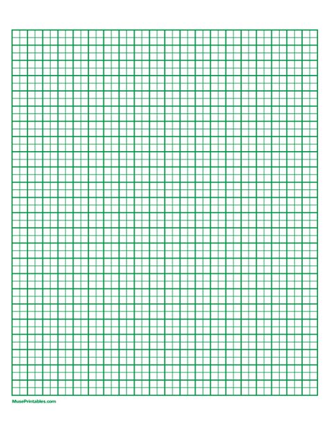 Printable 2 Squares Per Centimeter Green Graph Paper For