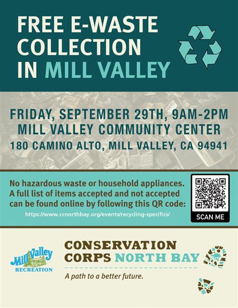 E Waste Collection Day Mill Valley Ca
