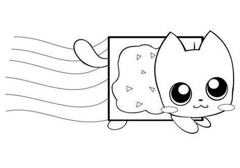 Páginas Para Colorir Do Gato Nyan Wonder