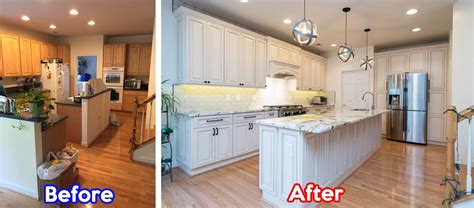 Open Concept Kitchen Makeovers Before And After In Dc Metro Kitchen