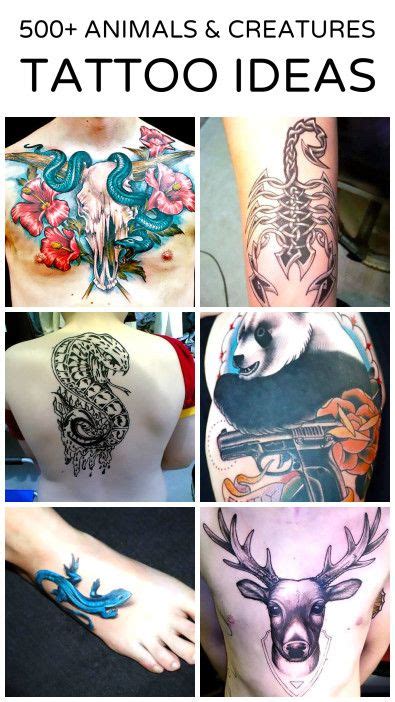 500 Coolest Animal Tattoo Ideas Best Tattoo Ever Tattoos Cool Tattoos
