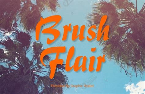 Brush Flair Font Graphicwallet