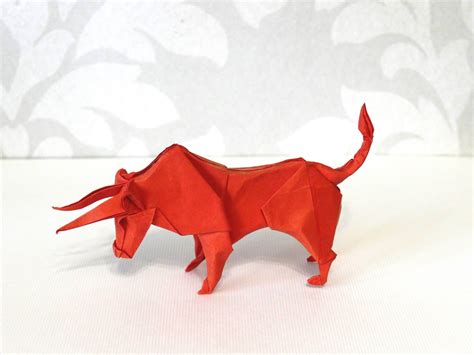 Handmade Origami Bull Symbol Of New Year 2020 Handmade Paper Etsy