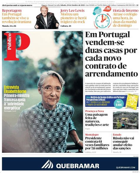 Journal Público Portugal Les Unes Des Journaux De Portugal Toute La