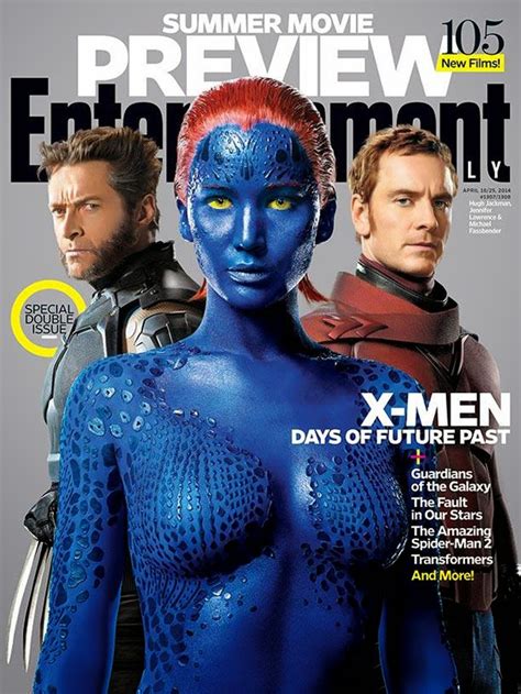 Jennifer Lawrence Wears Nothing But Blue Paint For Latest Magazine