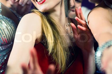 Party People Dancing In Disco Club Stock Image Colourbox