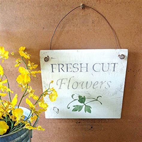 Items Similar To Fresh Cut Flowers Handpainted Wood Sign Wire