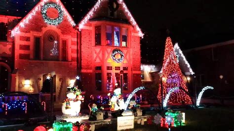 Christmas Light Show In Park Ridge Youtube