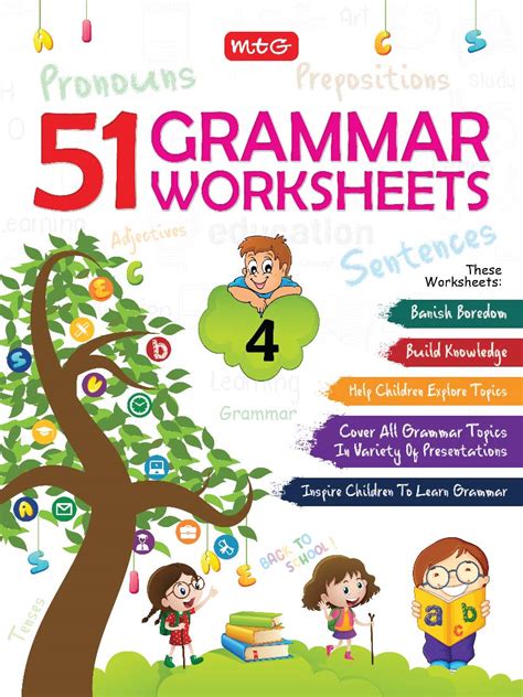 Understanding the basics of english, grammar and use of alphabets are the major areas. 51 English Grammar Worksheets - Class 4 (Instant ...