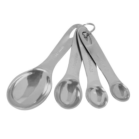 4 Piece Stainless Steel Measuring Spoon Set And Reviews Allmodern