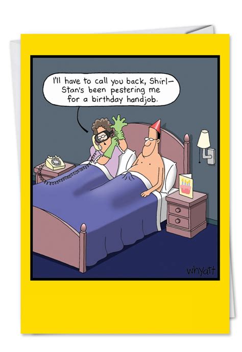 birthday hand job cartoons birthday greeting card