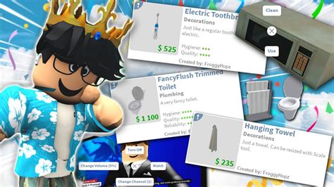 NEW SURPRISE BLOXBURG UPDATE TOWELS TOILETS DIRTY APPLIANCES AND MORE YouTube