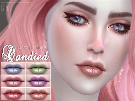 Candied Glossy Lip Colour By Screaming Mustard At Tsr Sims 4 Updates