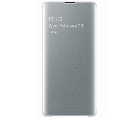 Husa Clear View Cover Samsung Galaxy S10 White