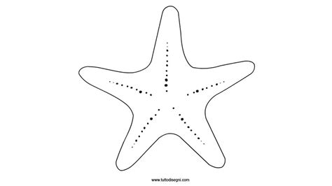 Dibujo De Estrella De Mar Para Colorear Y Pintar 3971