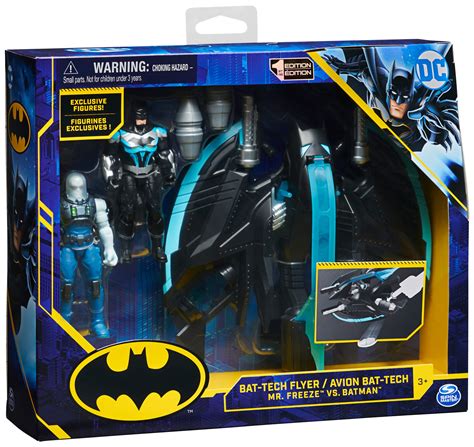 Buy Dc Comics Batman Bat Tech Flyer With 4 Inch Exclusive Mr Freeze