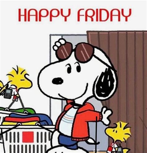 Happy Friday Yall 8 Woodstock Peanuts Peanuts Snoopy Best Friday Quotes Happy Friday