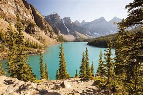 Moraine Lake In The Canadian Rockies Stock Image C0231651