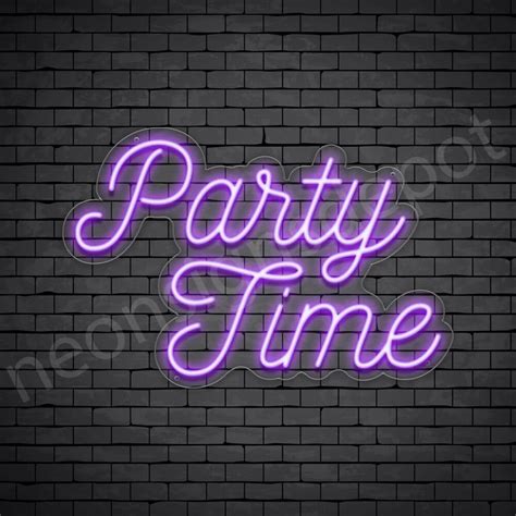 Party Time Neon Sign Neon Signs Depot