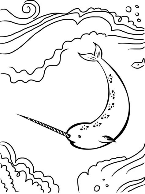 You can also find a couple of sweet stationery printables on her website. Narwhal Coloring Page at GetColorings.com | Free printable ...