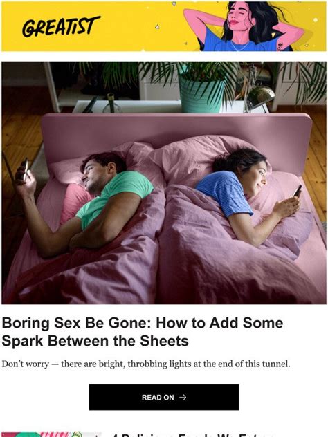 Greater Boring Sex Be Gone How To Add Some Spark Between The Sheets Milled