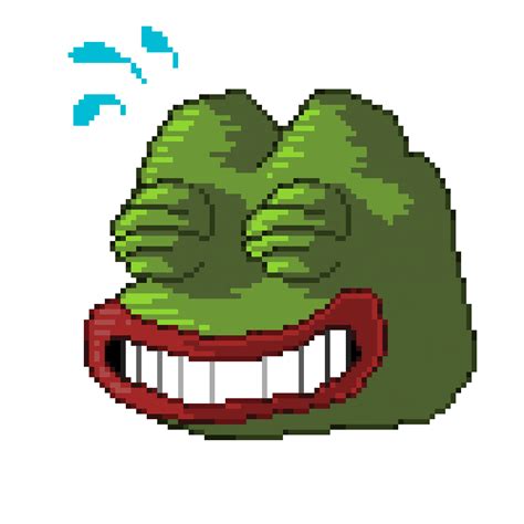Pixilart Pepe Laugh By Bepixel