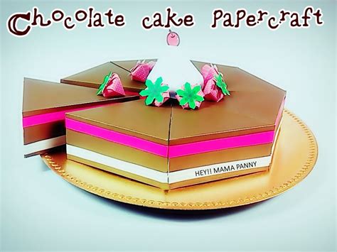 Chocolate Cake Papercraft Youtube
