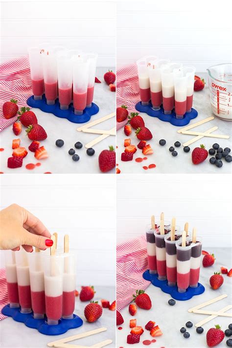 Firecracker Ice Pops Ice Pops Cold Treats How To Make Firecrackers