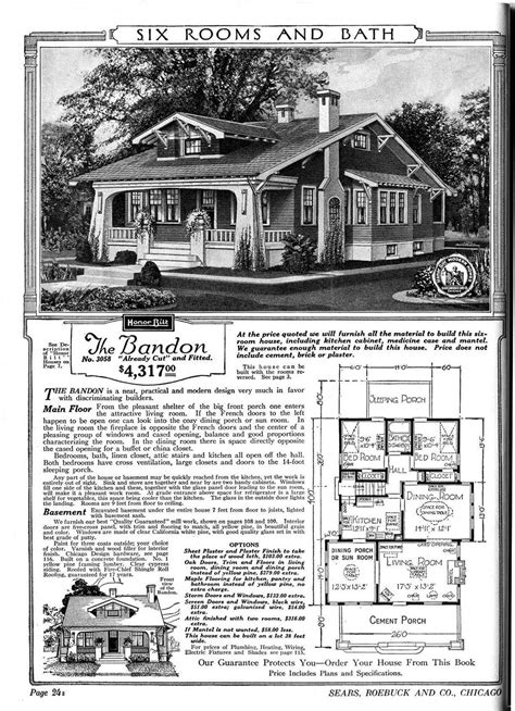 Sears Bungalow The Bandon Craftsman Style Bungalow Bungalow Homes