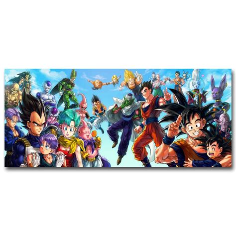 Dragon Ball Z All Characters Art Silk Poster Huge Print