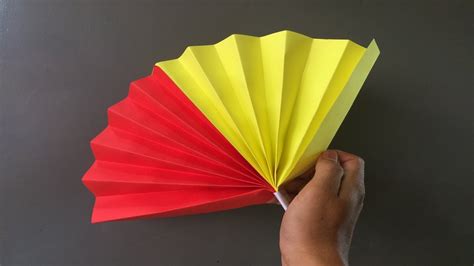How To Make A Paper Fan How To Make An Origami Fan How To Make Easy