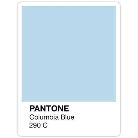 Columbia University Blue Pantone Sticker By Univstickers In 2021