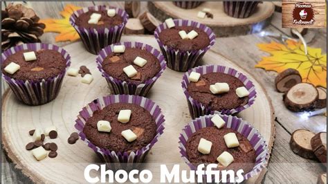 Choco Muffins Chocolate Muffins With White Chocolate Chips Recipe