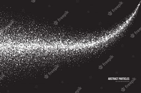 Premium Vector White Shimmer Glowing Particles Abstract Background