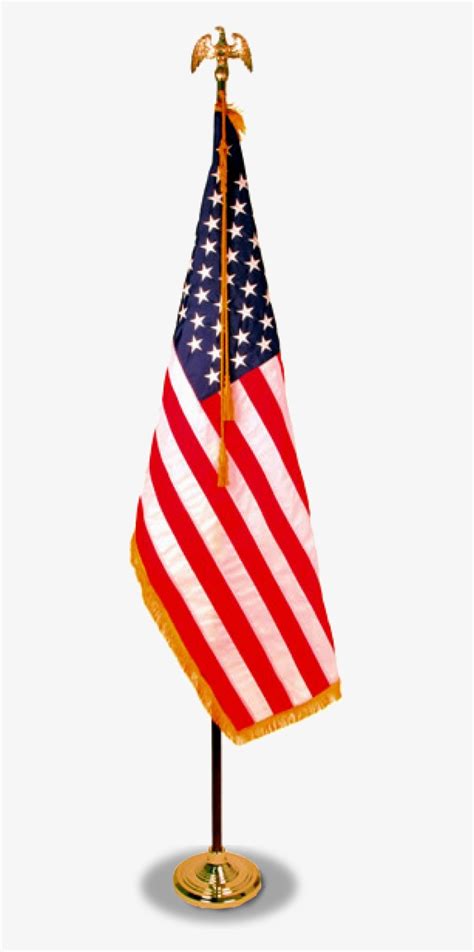 American Flag With Pole American Flag Stand Png Transparent Png
