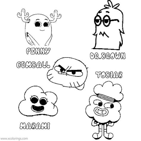 33 Amazing World Of Gumball Coloring Pictures