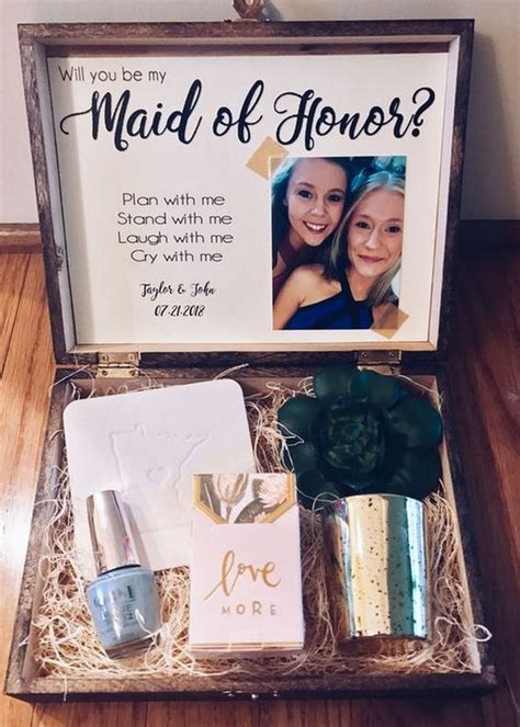 When it comes about gifts, the and this way, you will make them feel important and your gift will look really well thought. 18 Bridesmaid Proposal Gift Ideas to Ask "Will You Be My ...