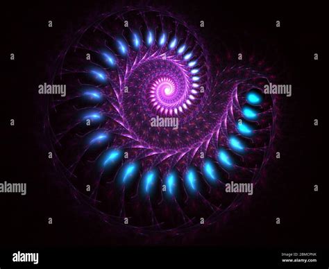 Spirals Mysterious Psychedelic Relaxation Pattern Glowing Spiral