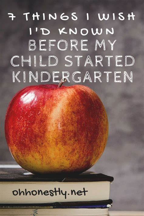 7 Things I Wish Id Known Before My Child Started Kindergarten