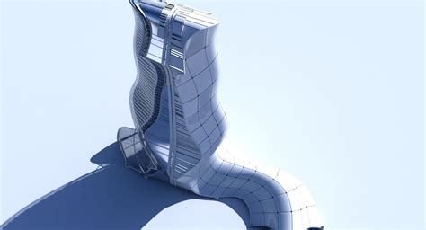 Futuristic Skyscraper 11 3d Model Cgtrader