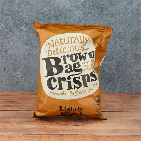 Brown Bag Lightly Salted Crisps Otters Fine Foods Otters Fine Foods