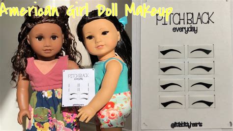 American Girl Doll Makeup Eyeliner Littlebittyhearts Youtube