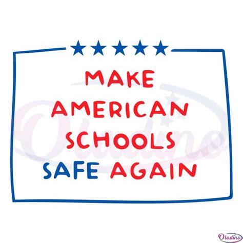Make American Schools Safe Again Svg Peace Sign Svg No Gun Svg