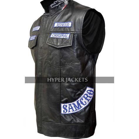 Sons Of Anarchy Leather Vest Charlie Hunnam Vest